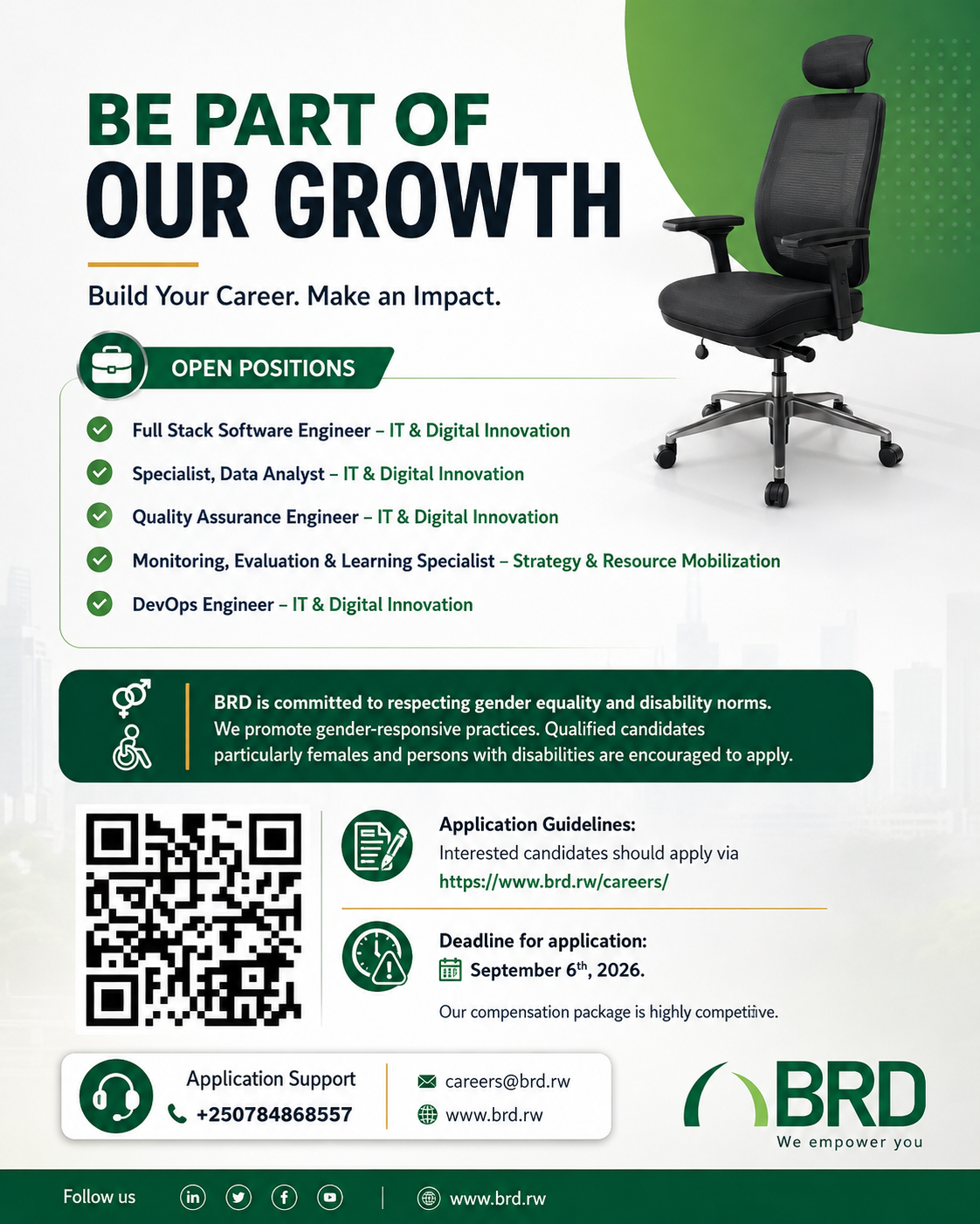 BRD Jobs in Rwanda 2026: 5 Positions Open, Apply by Sept 6