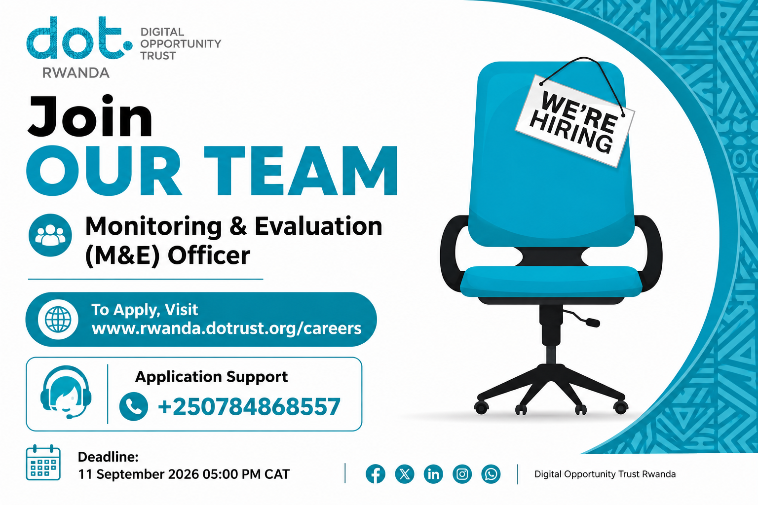 Call for Applications Monitoring & Evaluation Officer