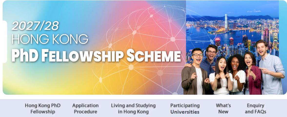 Hong Kong PhD Fellowship Scheme 2027/28 | Fully Funded