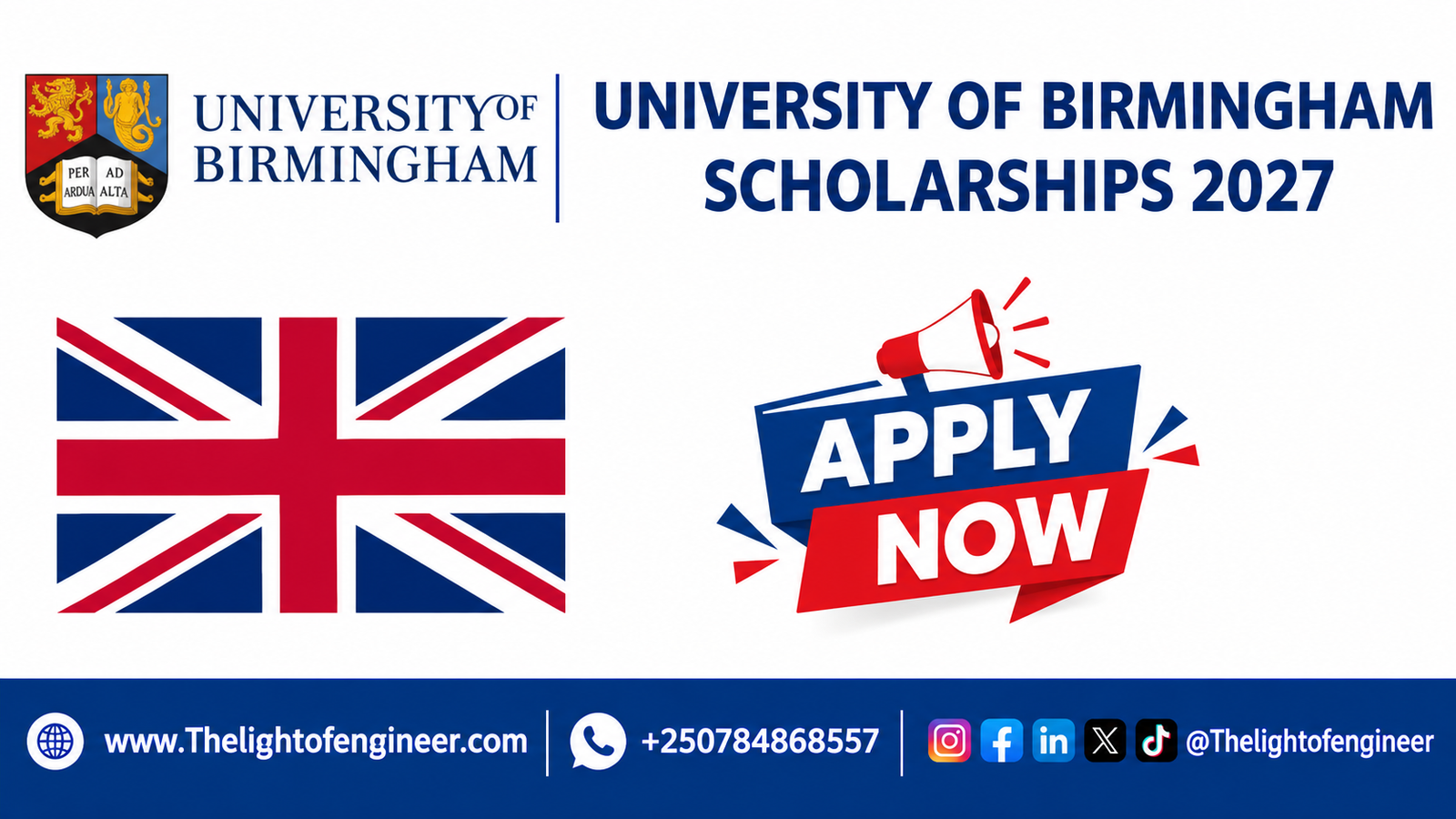 University of Birmingham Scholarships 2027: Up to £10,000 Off Tuition